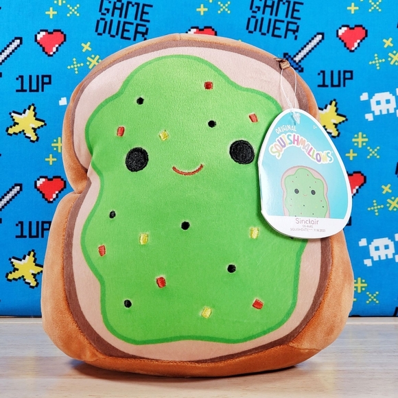 Squishmallows Other - Squishmallow Sinclair the Avocado Toast 8" UltraSoft Stuffed Food Plush Toy NWT